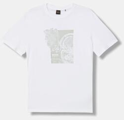 BOSS Orange pamut póló Te_Imprint - fehér XXXL