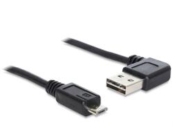 Delock 85163 EASY-USB A 2.0 ívelt bal / jobb > USB 2.0 micro-B kábel, 0.5 m (85163) (85163)