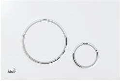 Alcaplast ALCA Nyomólap falsík alatti WC tartályhoz THIN FEHÉR-fényes/KRÓM-fényes (M770) (M770)