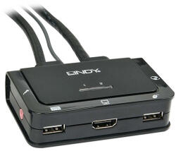 LINDY KVM Switch, HDMI, USB 2.0 és Audio, 2 port (42340) - bbmarket