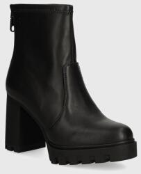 Calvin Klein Jeans bokacsizma HEEL PLATFORM ZIP BOOT MG NAPPA - fekete Női 41