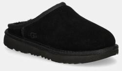 UGG gyerek velúr papucs KIDS' CLASSIC SLIP-ON - fekete 32.5