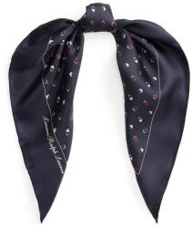 Lauren Ralph Lauren selyem kendő - sötétkék Univerzális méret - answear - 39 990 Ft