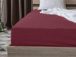  Jersey gumis lepedő lycrával bordó 90 x 200 cm