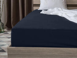  Jersey gumis lepedő lycrával tengerészkék 180 x 200 cm