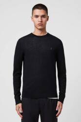 AllSaints - Pulóver Mode Merino Crew - fekete XL