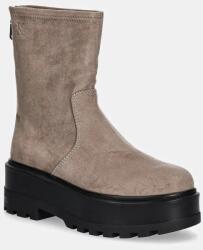 Calvin Klein Jeans bokacsizma FLATFORM ZIP MG SS - bézs Női 38