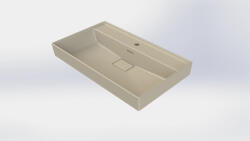 CeraStyle SHARP - MATT BÉZS - porcelán mosdókagyló - 80 x 48 cm (VB012M42U07)