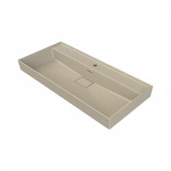 CeraStyle SHARP - MATT BÉZS - porcelán mosdókagyló - 1 csaplyukas - 100 x 48 cm (VB012A32U07) - globalvivamarket