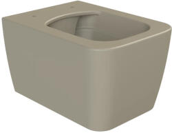 CeraStyle HERA fali WC - MATT BÉZS - rimless - perem nélküli - rejtett szerelésű (HC01706PN07) - globalvivamarket