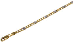 Ékszershop Bicolor mintás figaró arany karlánc (1329221)