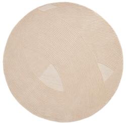 Kave Home Krémszínű kézi szövésű gyapjú kerek szőnyeg ø 200 cm Domm - Kave Home