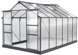 CoverTech Seră de grădină din aluminium Azalia 2, 5 x 3, 7m CoverTech antracit (CT002)