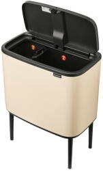 Brabantia Bézs acél érintésre nyíló szelektív szemetes 34 l Bo Touch Bin - Brabantia
