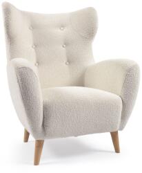 Kave Home Fehér buklé fotel Patio - Kave Home