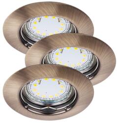 Rábalux Lite bronz LED beépíthető lámpa szett (RAB-1048) LED+GU10 1 izzós IP44/IP40