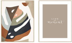 knor Kép szett 2 db-os 30x40 cm Live the Moment - knor