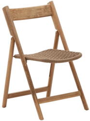 Kave Home Barna-natúr színű tömörfa kerti szék Dandara - Kave Home