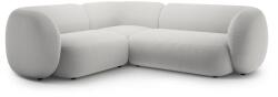 Micadoni Világosszürke bársony sarokkanapé (bal oldali-L alakú) Kate - Micadoni