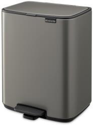 Brabantia Szürke acél pedálos szemetes 12 l Bo - Brabantia