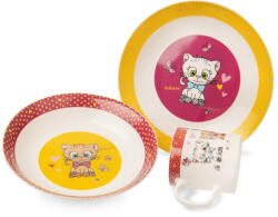 Orion Kittens 3 db-os porcelán gyerek étkészlet - Orion