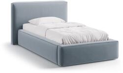 Micadoni Világoskék kárpitozott ágyneműtartós egyszemélyes ágy ágyráccsal 90x200 cm Jodie - Micadoni