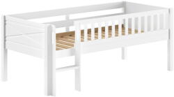 VIPACK Fehér borovi fenyő galéria gyerekágy ágyráccsal 90x200 cm Scott - Vipack - bonami - 177 132 Ft