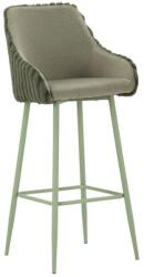 Mauro Ferretti Zöld kárpitozott karfás bárszék szett 2 db-os (ülésmagasság 78 cm) Alaska - Mauro Ferretti