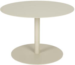 Zuiver Krémszínű acél kerek dohányzóasztal ø 60 cm Snow - Zuiver