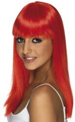  Neon Piros hosszú paróka - szexshop