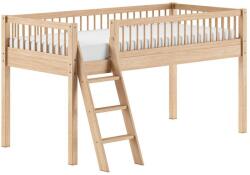 VIPACK Natúr színű bükkfa galéria gyerekágy ágyráccsal 90x200 cm Forrest - Vipack