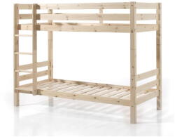VIPACK Natúr színű emeletes gyerekágy 90x200 cm Pino - Vipack