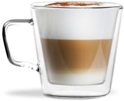 Vialli Design Üveg bögre szett 2 db-os cappucinóhoz-duplafalú 350 ml - Vialli Design