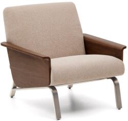 Kave Home Világosbarna zsenília fotel Amsen - Kave Home