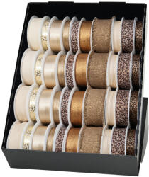  Goldina szalag, arany, ocelotmintás, 10-féle (6) (Z699)
