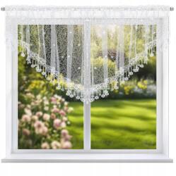 Xzhome Hímzett Fehér Függöny Napellenző Gipszkarton 300x100cm Béka alagút szalag (LG-357)