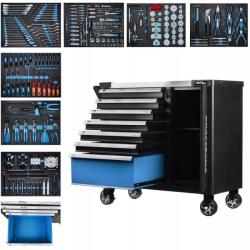 Kraft&Dele Szerszámkocsi 7 fiókkal fekete 309 elemmel Kraft&dele KD1069 (KD1069)