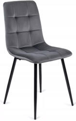 Mebel Elite Szürke Bársony Étkezőszék. PERU Belföldi Raktárról (r-ME-ME-PERU-P-V-K)
