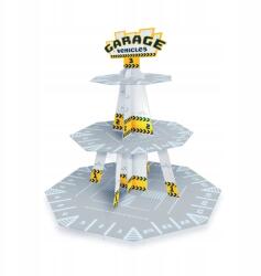 PartyPal Autók tortatál/süteményes állvány 34x46cm Összeszerelhető (131534)