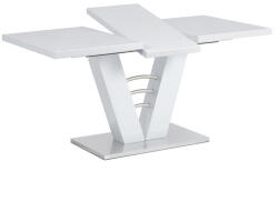  Bővíthető étkezőasztal 120-160x80 cm, MDF, fehér, HT-510 WT (artHT-510-WT)