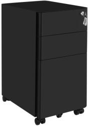 Artium Irodai konténer 30x46x59 cm, fém, fekete, AUK-E1130 BK (artAUK-E1130-BK)