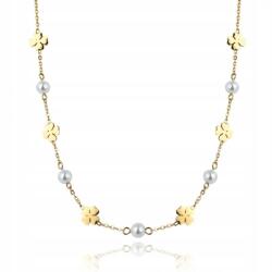 Ecarla 14k aranyozott nemesacél nyaklánc NST2182 (NST2182)