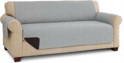 CE Kétszemélyes kanapévédő steppelt huzat szürke-fekete 298x193 cm (X000T3AJ4N)