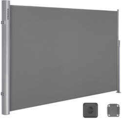 SONGMICS Kihúzható Oldalsó Napellenző 1.8 x 3.5 m Szürke Terasz és Kert Árnyékoló (EUZ-GSA185G01) - platinashop