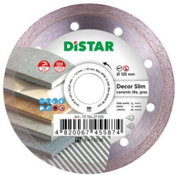 Distar Decor Slim univerzális gyémánt vágótárcsa 125 x 1, 2 mm