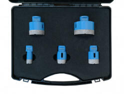 BAUTOOL Gyémántfúró készlet sarokcsiszolóhoz kofferben M14 BAUTOOL (20, 35, 40, 51, 67 mm)