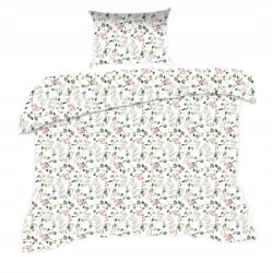 Karo Ágyneműhuzat 140x200 virágos fehér púder Classic (2311348)