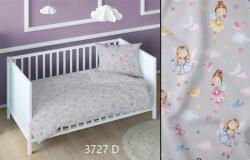 Karo Pamut ágyneműhuzat 160x200 tündérek szürke színes cipzáras gyerek Karo (2359090)