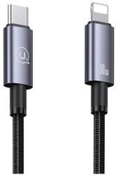 USAMS USB-C to Lightning kábel 30W 0.25m Fast Charging steel/tarnish SJ679USB01 (US-SJ679) (SJ679USB01)
