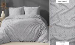 Karo Pamut ágyneműhuzat 140x200 szürke virágos cipzáras Karo Pamut Max (2359297)